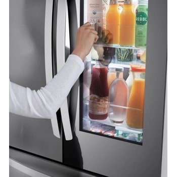 26.5 cu. ft. Smart Mirror InstaView® Counter-Depth MAX French Door Refrigerator 