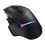 Logitech 910006160 wireless gaming mouse with RGB lighting strip, programmable buttons, and ergonomic design - Side Angle
