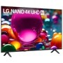 55-Inch LG NANO 4K UHD AI TV 55NU850BAUA displaying vibrant colorful imagery - Front Angle View