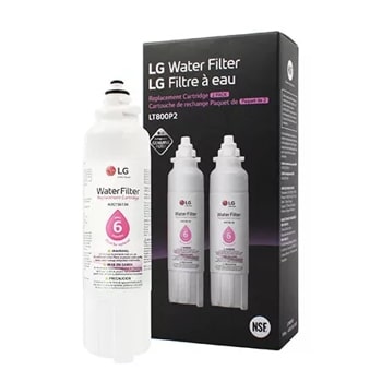LG LT800P2 - 6 Month / 200 Gallon Capacity Replacement Refrigerator Water Filter 2-Pack (NSF42 and NSF53*)