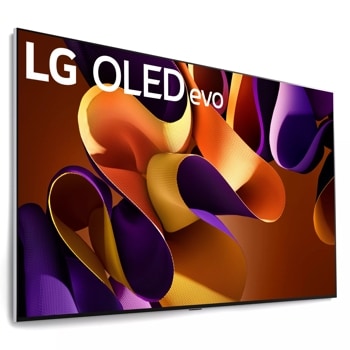 97 inch class LG OLED evo TV OLED97G4WUA left angle view