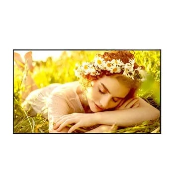 65UL5Q-M UHD Signage displaying a wallpaper image of a woman in a field of flowers1