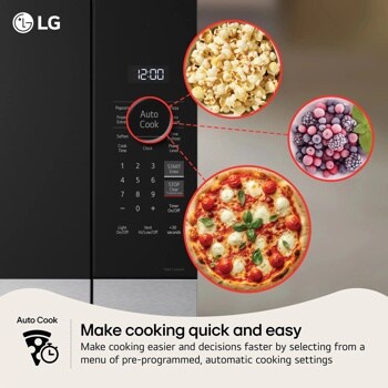 LG Microwave Auto Cook Infographic