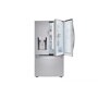 Front view of the 30 cu. ft. Smart wi-fi Enabled French Door Refrigerator with Door-in-Door® - LRFDS3006S. 