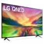 LG 75-inch QNED 4K UHD smart tv left angle view