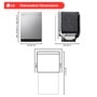 LG LDNTM545S Dishwasher Dimensions 23 3/4 W x 26 1/8 D x 33 5/8 H Min to 36 H Max - Front Side and Top Views
