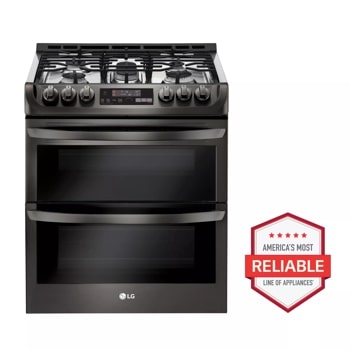 6.9 cu. ft. Smart wi-fi Enabled Gas Double Oven Slide-In Range with ProBake Convection® and EasyClean®