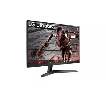 Left side view of the 32 Inch LG UltraGear (32GN600-B) gaming monitor with 165Hz refresh rate and 1ms (GtG) response time