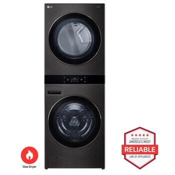 LG WKGX301HBA WashTower Gas Dryer with Washer Brought to You by Americas Most Reliable Line of Appliances - Front View