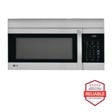 Front view of the 1.7 cu. ft. Over-the-Range Microwave Oven with EasyClean® - LMV1764ST. Includes a graphic logo that says, Brought to you by America’s Most Reliable Line of Appliances.