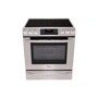 LG Studio - 5.4 cu. ft. Capacity Electric Slide-in Oven Range with Dual True Convection System