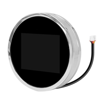 AEZ75994921 LG laundry accessory with circular display and textured silver bezel with connector cable1