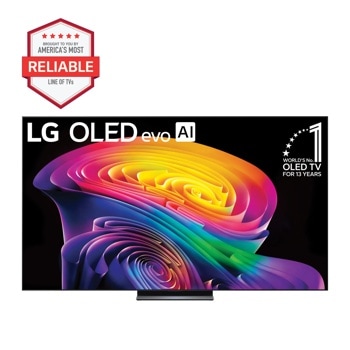 83-Inch LG OLED evo AI C6 4K OLED TV OLED83C6HUP Brought to You by Americas Most Reliable Line of TVs Worlds No. 1 OLED TV for 13 Years - Front View