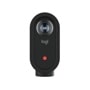 Logitech 961000498 webcam with black oval design featuring camera lens and red indicator button - Front View