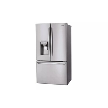 28 cu. ft. french door refrigerator right side angle view 