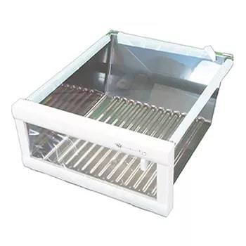 Front view of the LG Refrigerator Crisper Drawer - AJP32871405. 1