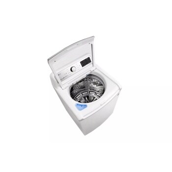 Front view of the 5.0 cu.ft. Smart wi-fi Enabled Top Load Washer with TurboWash3D™ Technology - WT7300CW. 