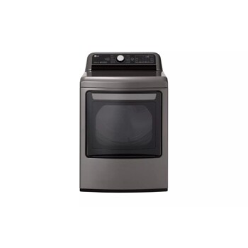 Front view of the 7.3 cu.ft. Smart wi-fi Enabled Gas Dryer with TurboSteam™ - DLGX7801VE. 
