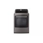 Front view of the 7.3 cu.ft. Smart wi-fi Enabled Gas Dryer with TurboSteam™ - DLGX7801VE. 