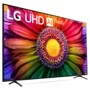 LG 86UR8000AUA 86 inch 4K UHD LED TV with thinq ai left side angle view
