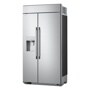 LG US26WBB92S Side-by-Side Refrigerator with water and ice dispenser in stainless steel finish - Side Angle