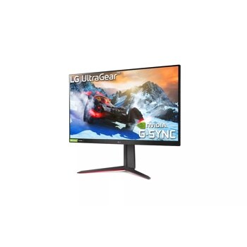 LG 32GN63T-B 32 inch UltraGear QHD 165hz Monitor right side angle view
