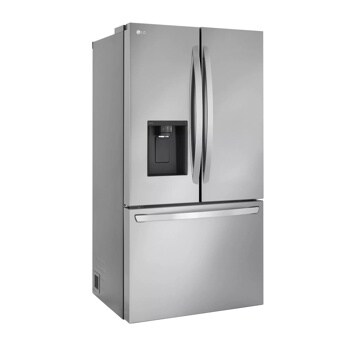 31 cu. ft. door in door refrigerator left side angle view 