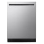 LG LDNPQ555S Top Control Dishwasher in Stainless Steel - Door Closed Front View