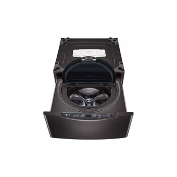 Front view of the 1.0 cu. ft. LG SideKick™ Pedestal Washer, LG TWINWash™ Compatible - WD100CB. 
