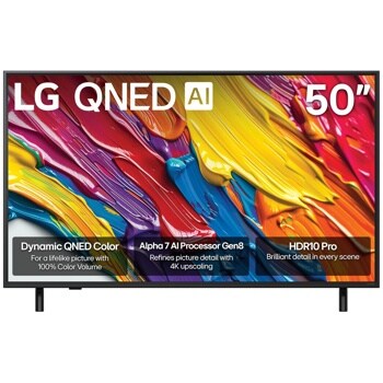 50 Inch LG QNED82A QNED TV 50QNED82AUA - Front View

