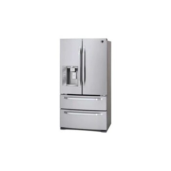 LG Studio - Large Capacity Counter Depth 4 Door French Door Refrigerator with Ice & Water Dispenser