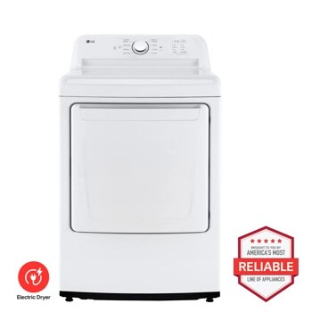 LG DLE6100W Electric Dryer Brought to You by Americas Most Reliable Line of Appliances - Front View