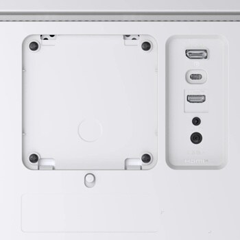 LG 34U530A-W 34 Monitor – Back with Ports
