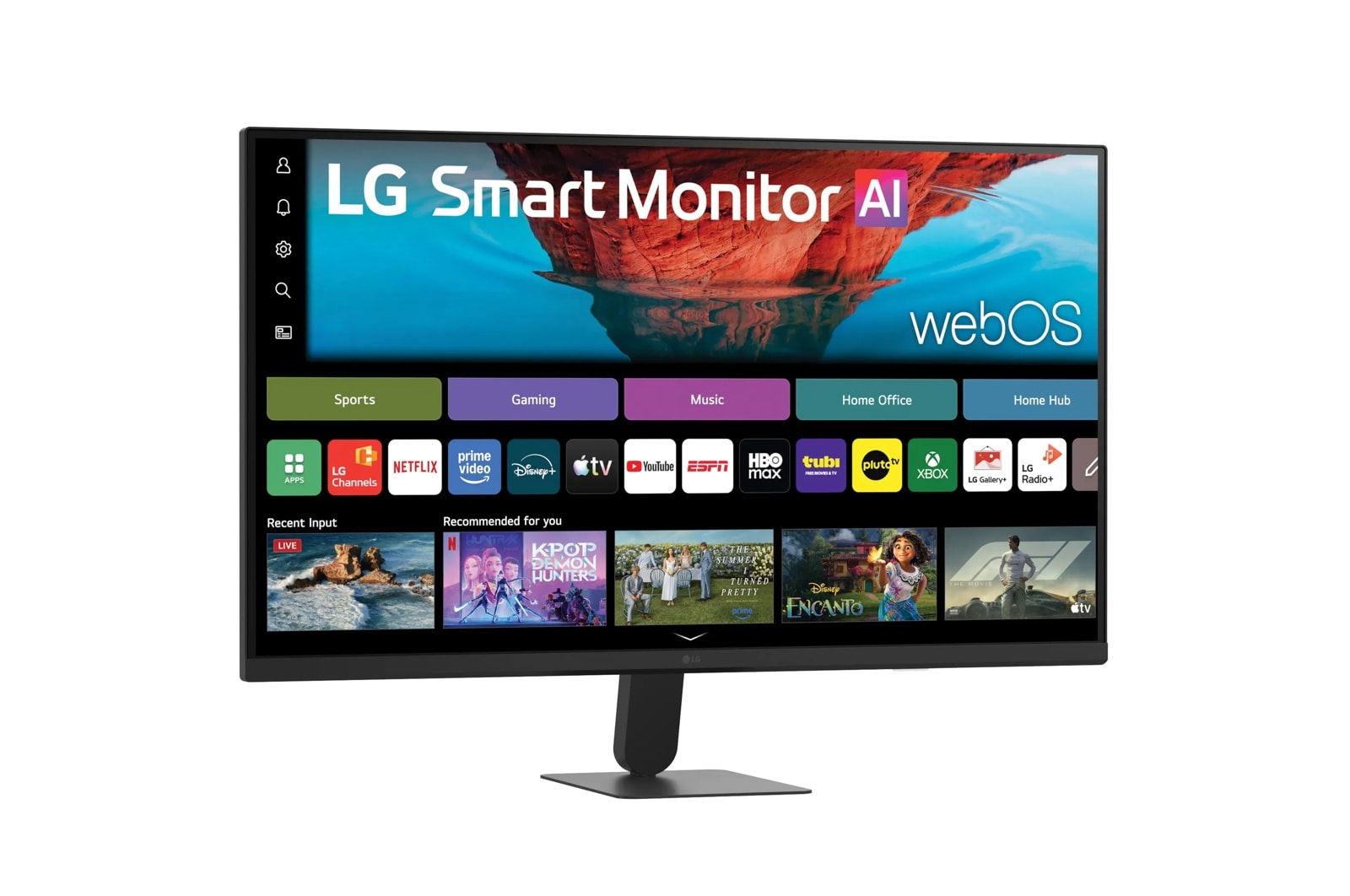 LG 32 Inch Smart Monitor AI U7s, UHD Monitor for Streaming with webOS (32U701SB-B), цвет: 3840 X 2160 — фото 3