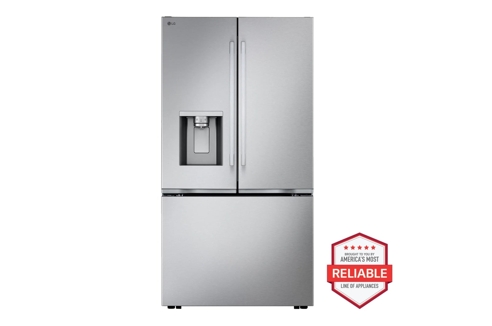 26 cu. ft. 3 Door French Door, Counter Depth, Ice and Water with Craft Ice™