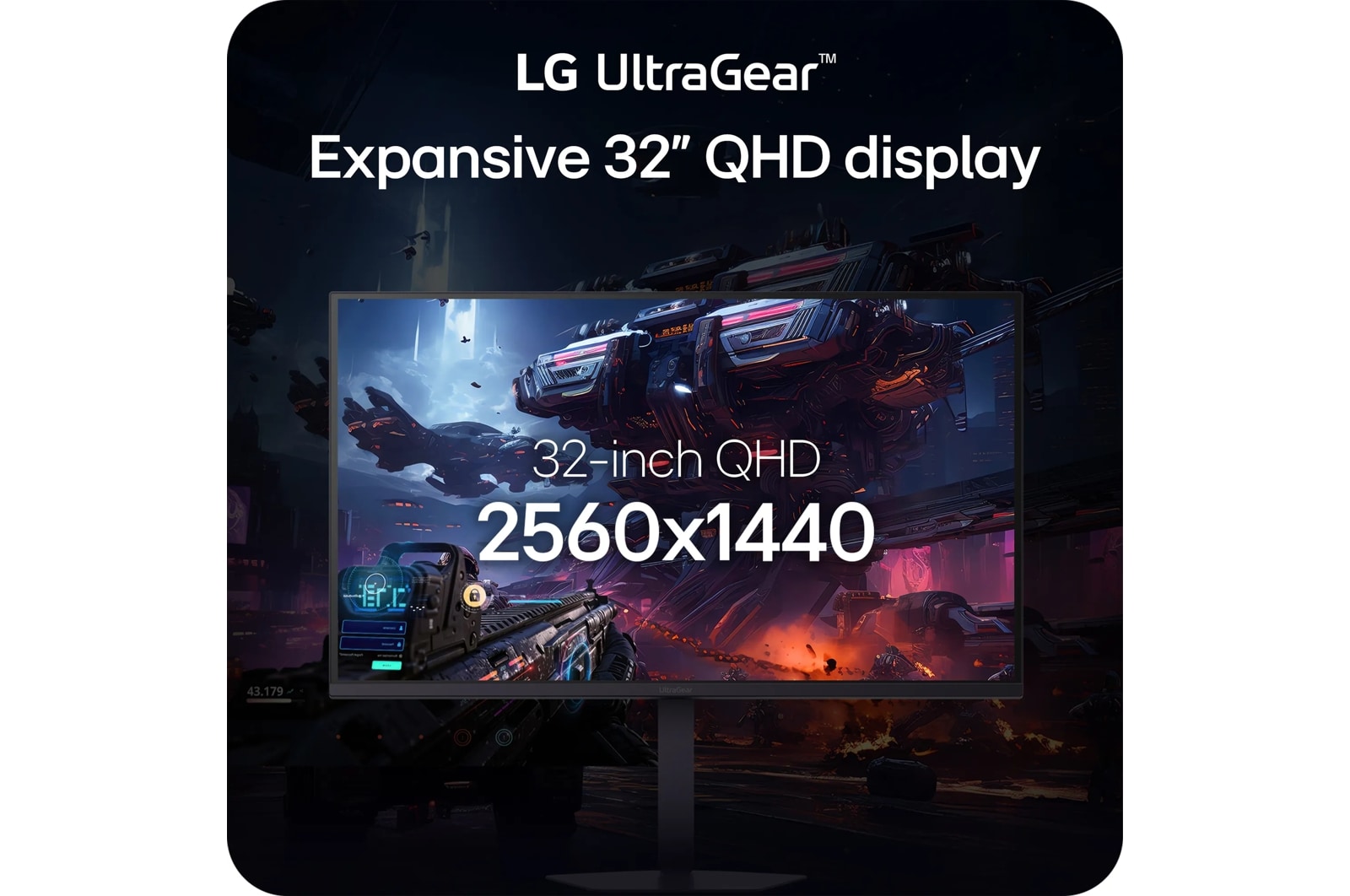LG 32 Inch UltraGear G6, QHD 200Hz Gaming Monitor (32G620B-B), цвет: 2560 X 1440 — фото 2