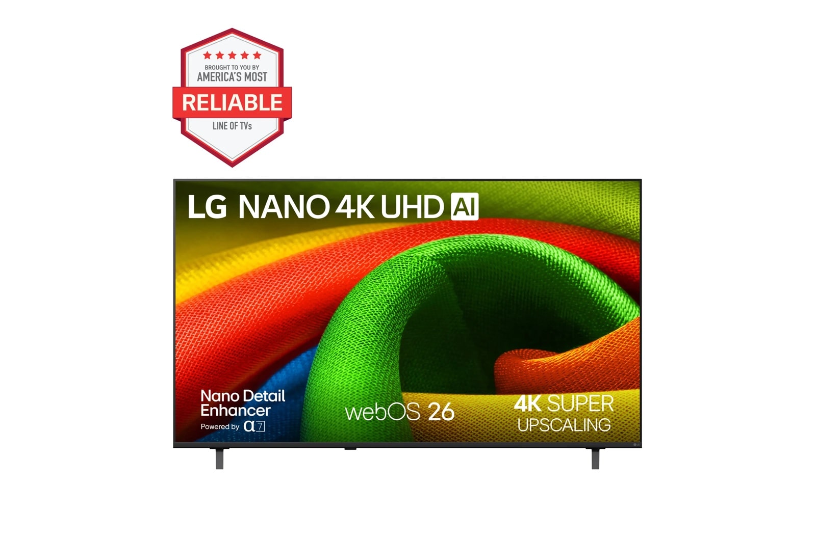 65 Inch Class LG 4K Nano UHD TV AI NU70 Smart TV 2026