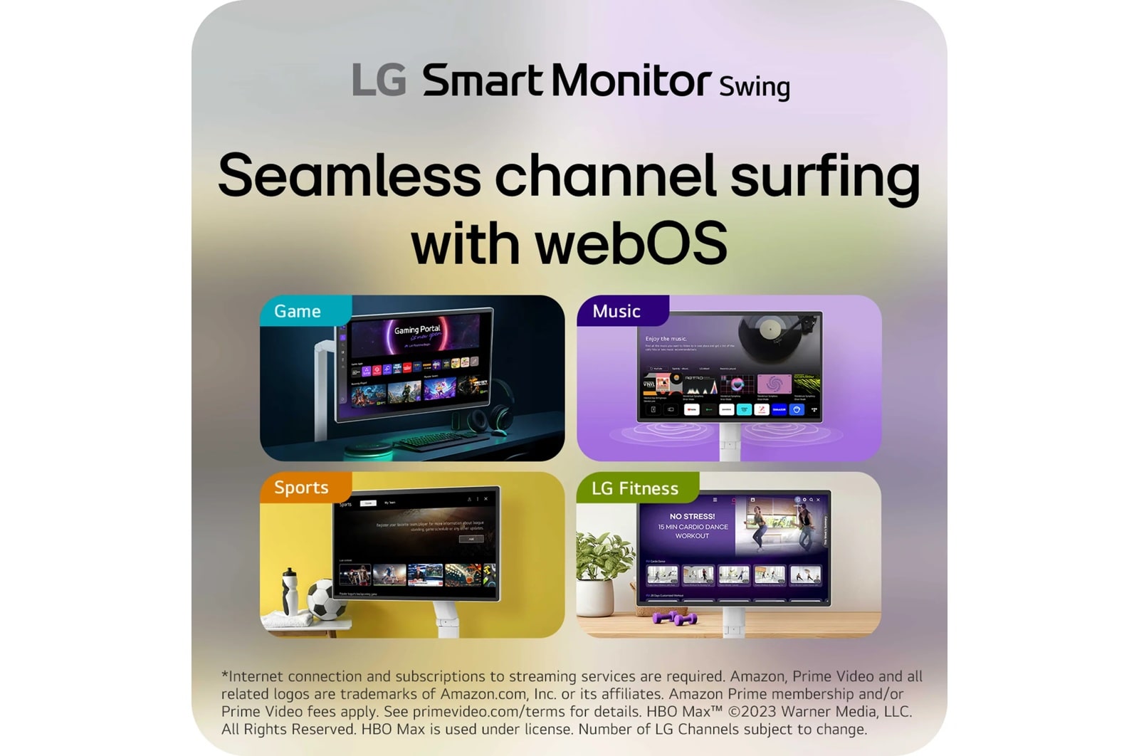 LG 32 Inch 4K Uhd Ips Touchscreen Smart Monitor Swing with Rolling Stand (32U889SA-W), цвет: 4k Uhd (3840 X 2160) — фото 7