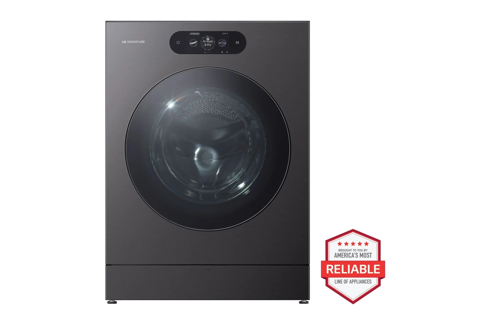 Ventless Washer/Dryer Combo LG SIGNATURE WashCombo™ All-in-One 5.8 cu. ft. Mega Capacity with Dual Inverter Heat Pump Technology, Built-In Intelligence, ezDispense® and Touch LCD Control