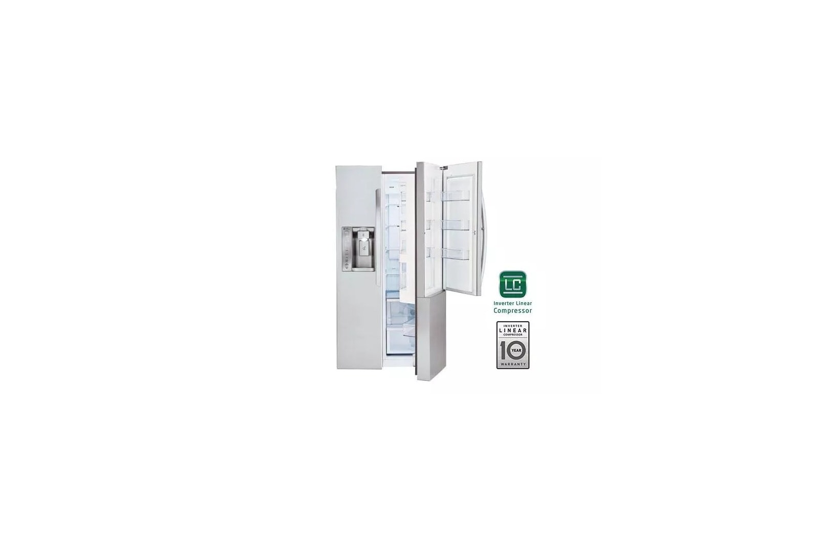 Lj LG LFXS24663S 33 Inch French Door Refrigerator with Door-in-Door