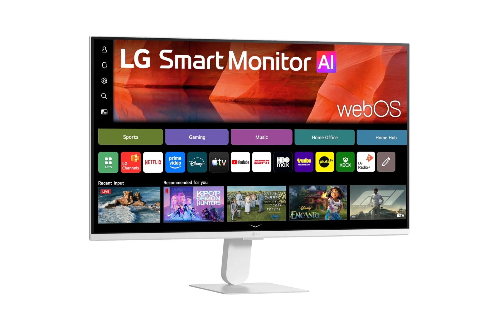 LG 27 Inch Smart Monitor AI U5s, Fhd Ips Monitor for Streaming with webOS (27U511SB-W), цвет: 1920 X 1080 — фото 3