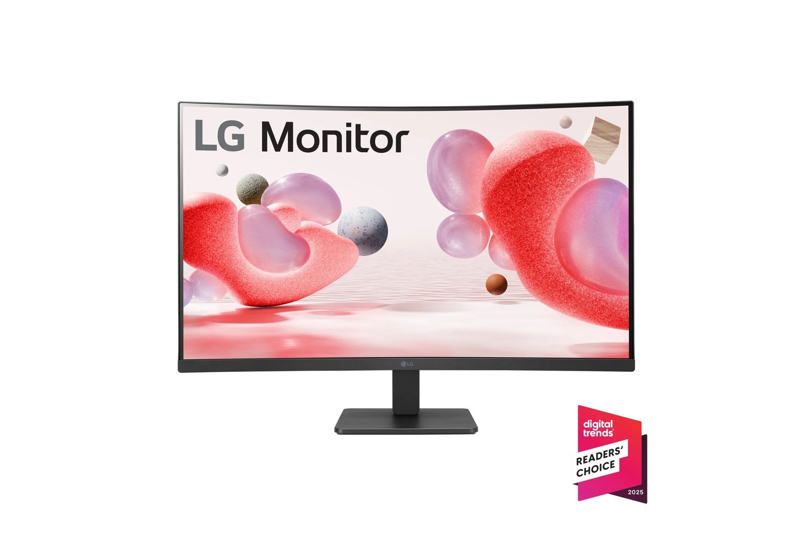 【未使用】LG モニター 31.5型100Hz対応曲面型フルHD 32