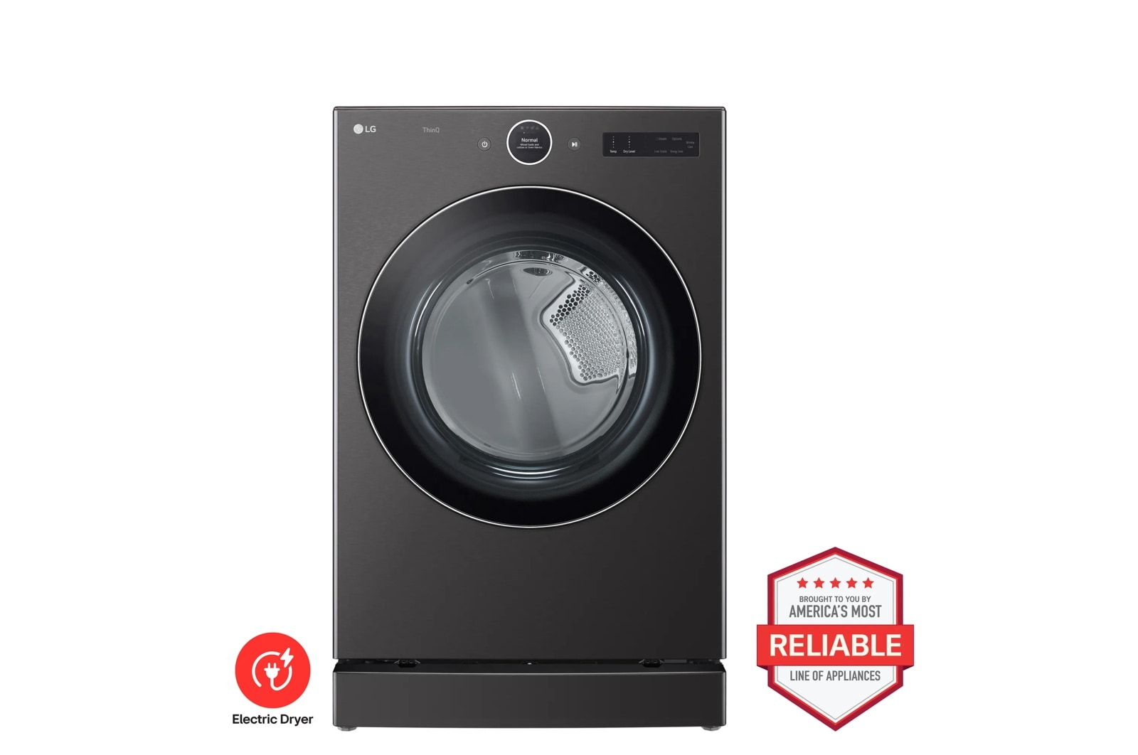 7.4 cu. ft. Ultra Large Capacity Smart Front Load Electric Dryer with Built-In Intelligence & TurboSteam®