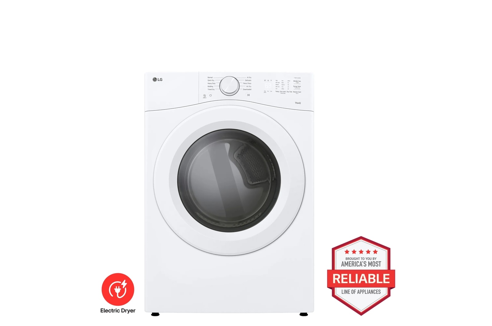 7.4 cu. ft. Ultra Large Capacity Smart Front Load Electric Dryer