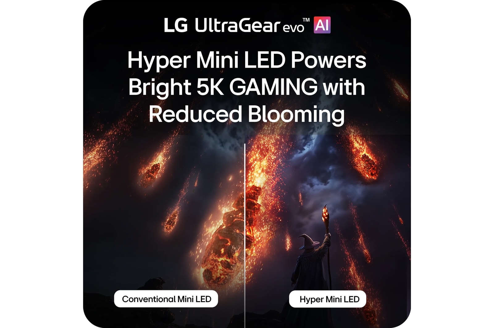 LG 27 Inch UltraGear evo AI GM9, Hyper Mini LED 5K Gaming Monitor (27GM950B-B), цвет: 5k (5120 X 2880) — фото 5