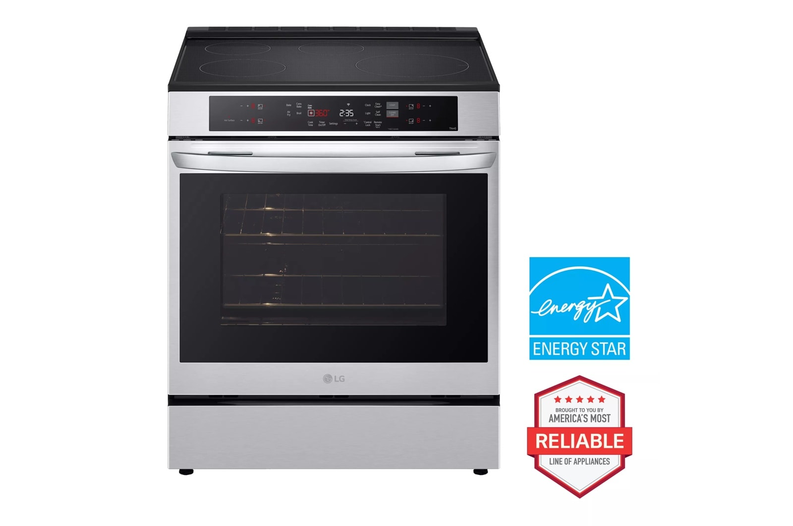 LG 6.3 cu. ft. Smart Induction Slide-in Range with Convection and Air Fry LSIL633TFE