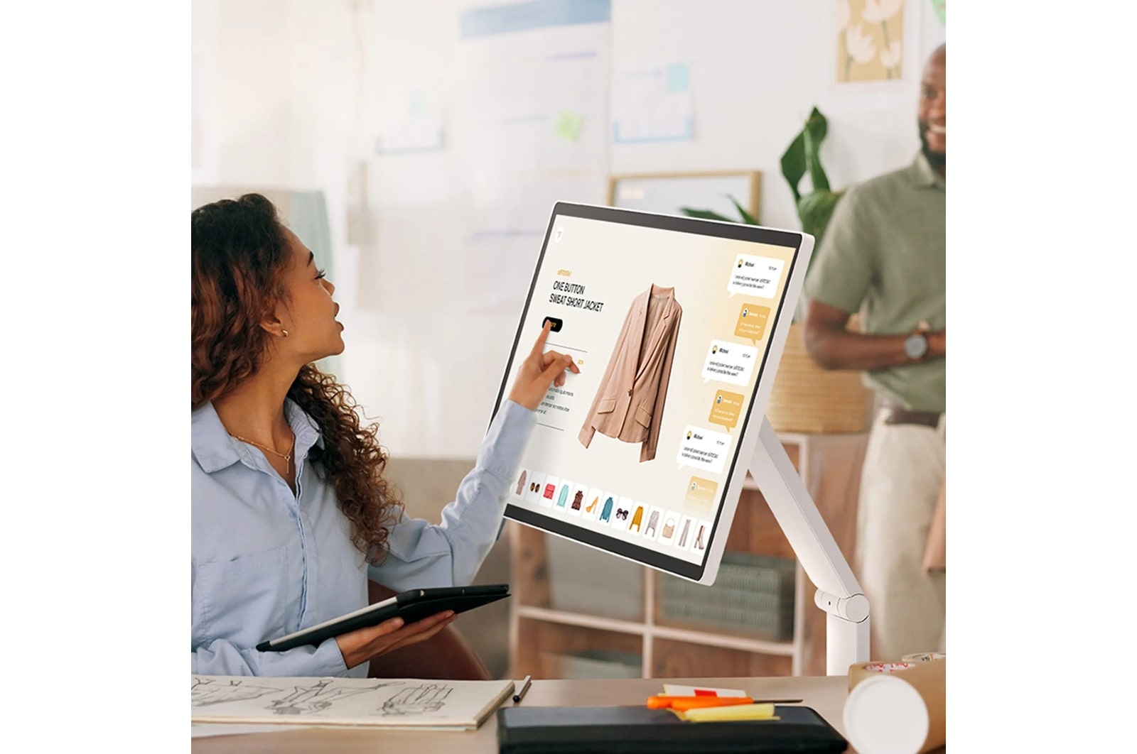 LG 32 Inch 4K Uhd Ips Touchscreen Smart Monitor Swing with Rolling Stand (32U889SA-W), цвет: 4k Uhd (3840 X 2160) — фото 8