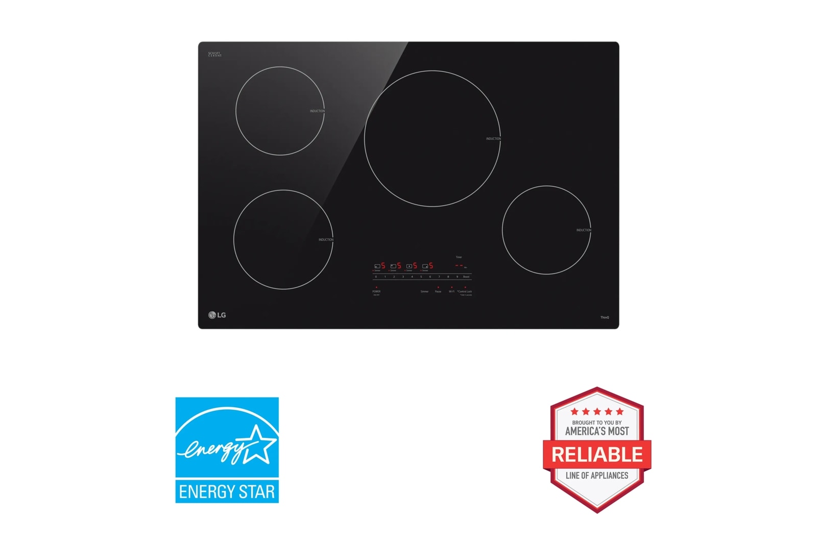 30 Inch Smart Induction Cooktop with UltraHeat™ 4.3kW Element