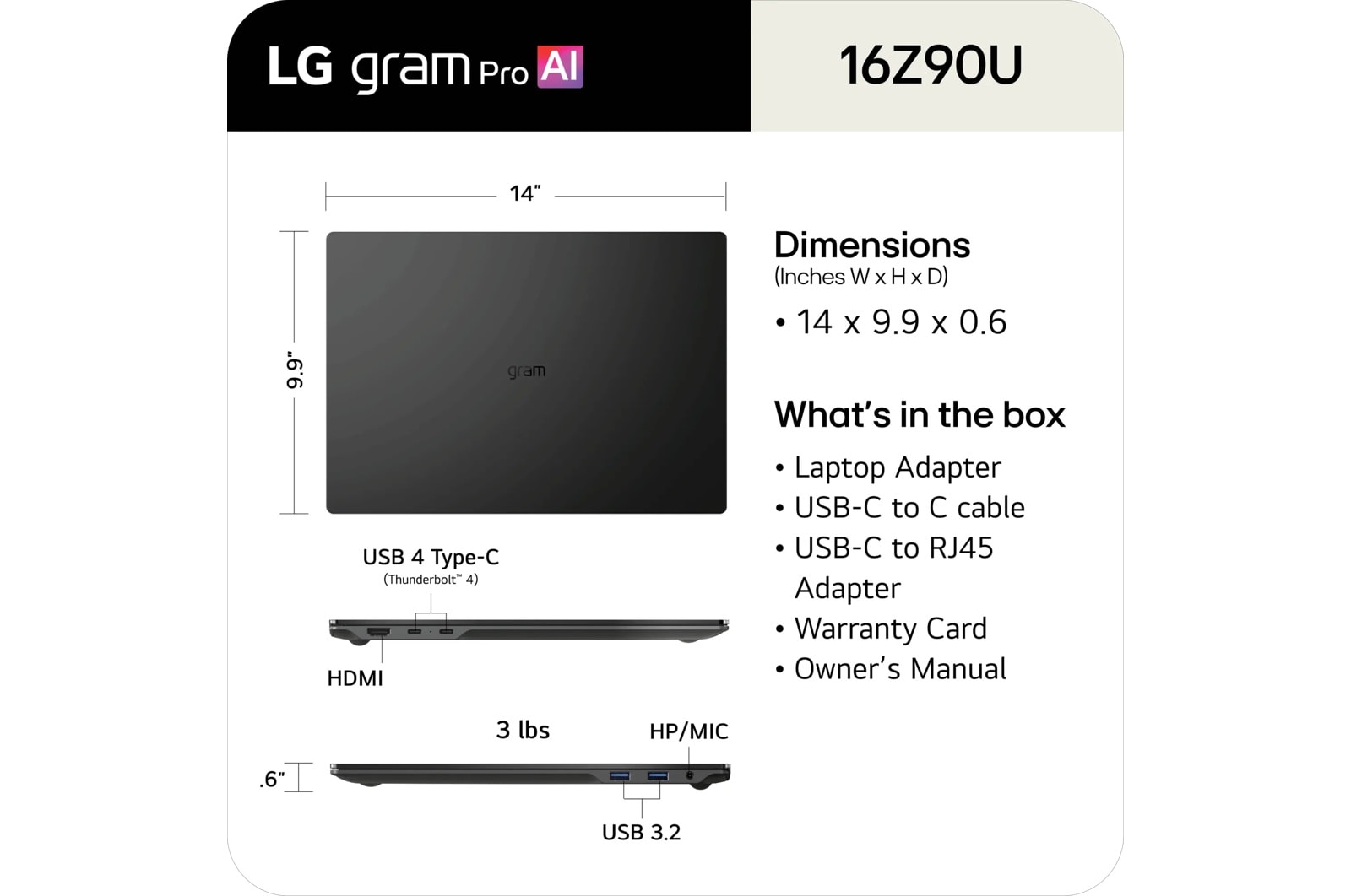LG Gram Pro 16 (16Z90U), цвет: Чёрный, вариант 1 — фото 5