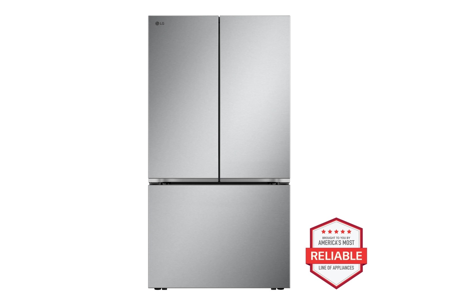 25 cu. ft. Counter-Depth MAX™ with Zero Clearance™ 3-Door French Door Refrigerator with Thin Door Design